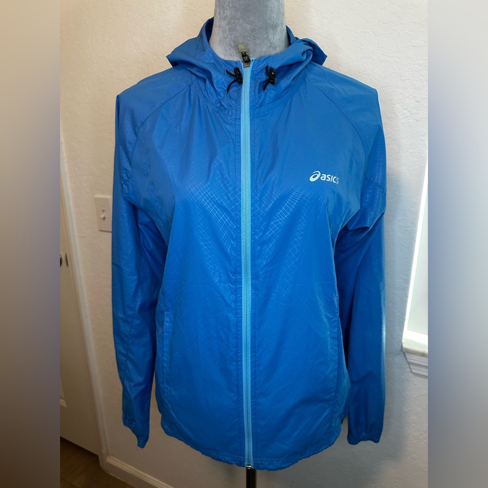 ASICS Packable Running Jacket Hooded Water Resistant Reflective Women’s S